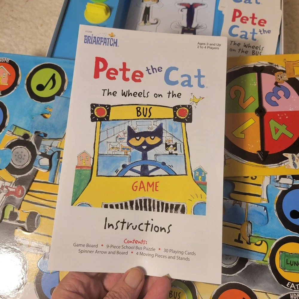 Pete‎ the Cat The Wheels on the Bus Board Game Briarpatch University Games 01258